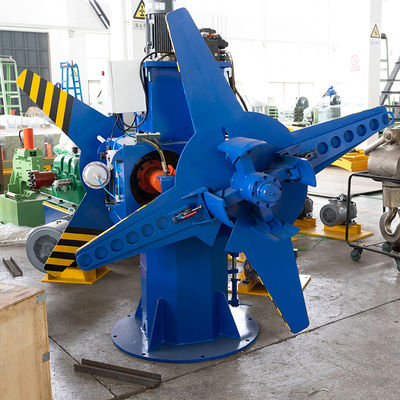 Full Automatic Steel Coil 10 Ton Hydraulic Decoiler / Uncoiler with Station rotating Manual rotating 180°