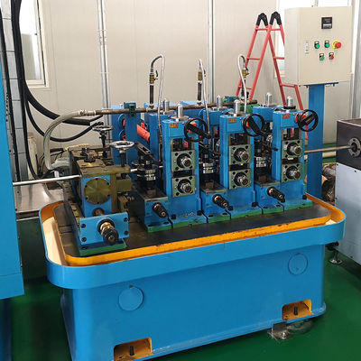 Nanyang Spiral Pipe Making Welded Steel Square Pipe Roll Forming Machine with Cold Cutting Saw Cutting System