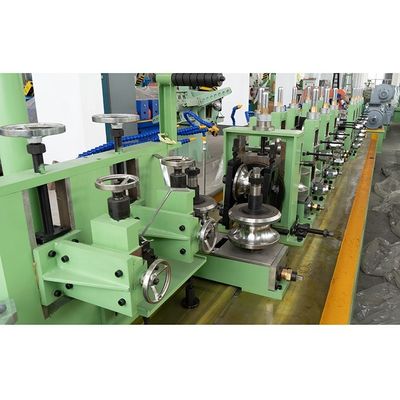 Full Automatic Construction Industries ERW Pipe Making Machine New Condition Carbon Steel Iron Pipe Making Machinery
