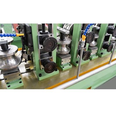 Full Automatic Construction Industries ERW Pipe Making Machine New Condition Carbon Steel Iron Pipe Making Machinery